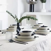 Stone + Lain Elica 24-pc. Stoneware Dinnerware Set