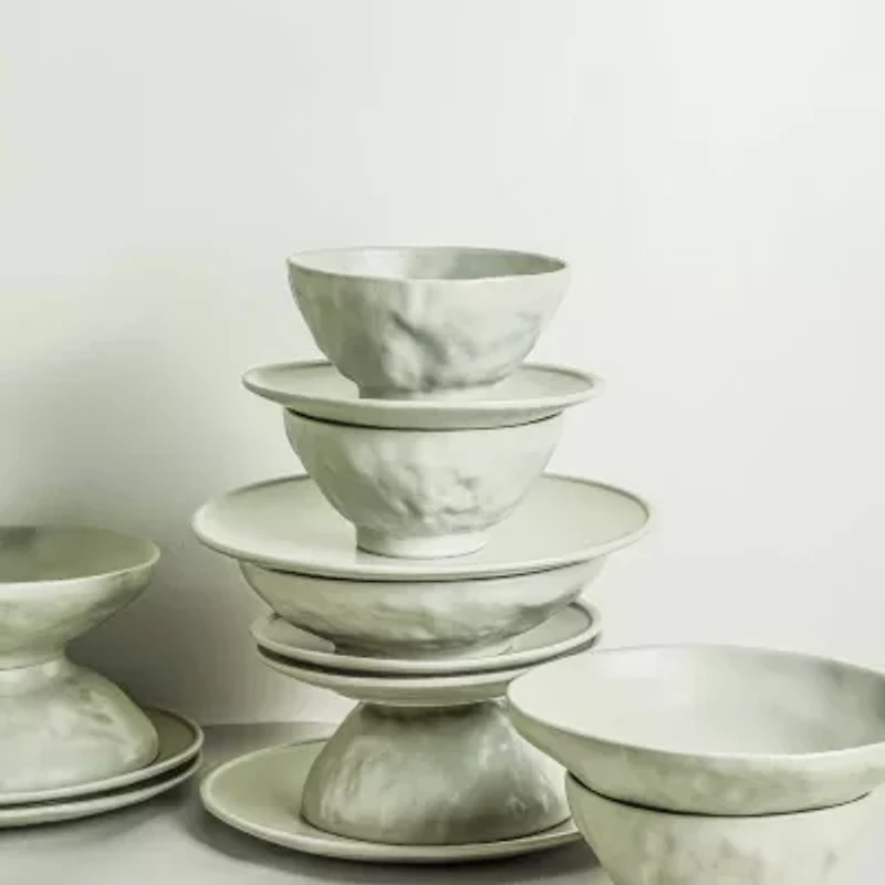 Stone by Mercer Project Nendo 16-pc. Stoneware Dinnerware Set