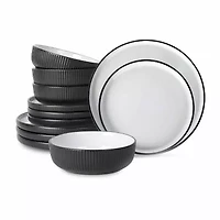 Christian Siriano New York Laro Set Of -pc. Stoneware Dinnerware Set