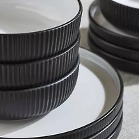 Christian Siriano New York Laro Set Of 24-pc. Stoneware Dinnerware Set