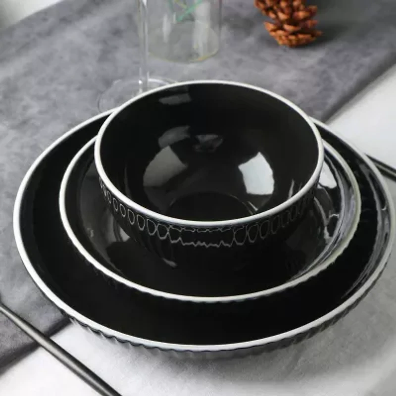 Christian Siriano New York Lustra 16-pc. Stoneware Dinnerware Set