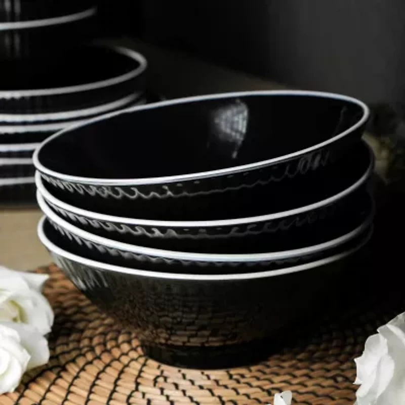 Christian Siriano New York Lustra 16-pc. Stoneware Dinnerware Set