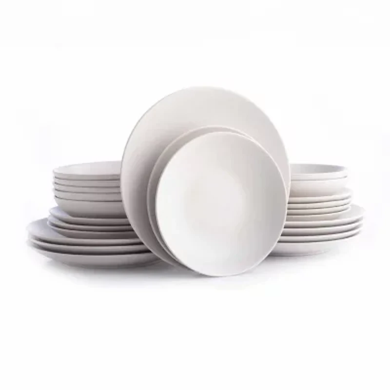 Stone + Lain Semplice 24-pc. Stoneware Dinnerware Set