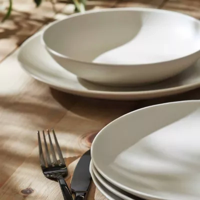Stone + Lain Semplice 24-pc. Stoneware Dinnerware Set
