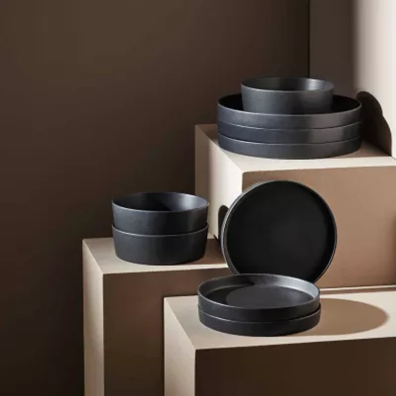 Stone by Mercer Project Modan 12-pc. Stoneware Dinnerware Set