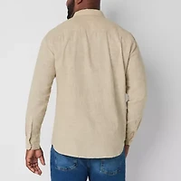 mutual weave Mens Long Sleeve Classic Fit Big and Tall Button-Down Shirt