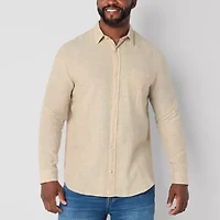 mutual weave Mens Long Sleeve Classic Fit Big and Tall Button-Down Shirt