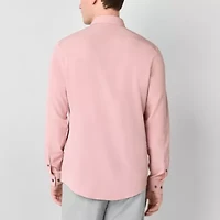 J. Ferrar 360 Stretch Performance Mens Long Sleeve Regular Fit Wrinkle Free Button-Down Shirt