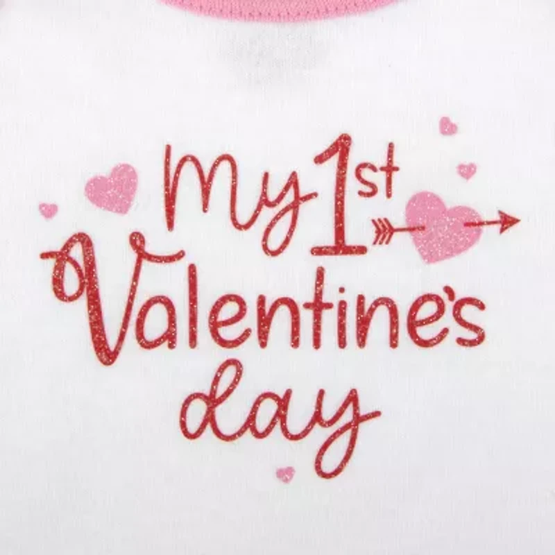 Baby Essentials First Valentines Day Girls 4-pc. Skirt Set