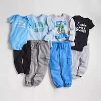 Okie Dokie Cargo Toddler & Little Boys Cuffed Regular Fit French Terry Jogger Pant