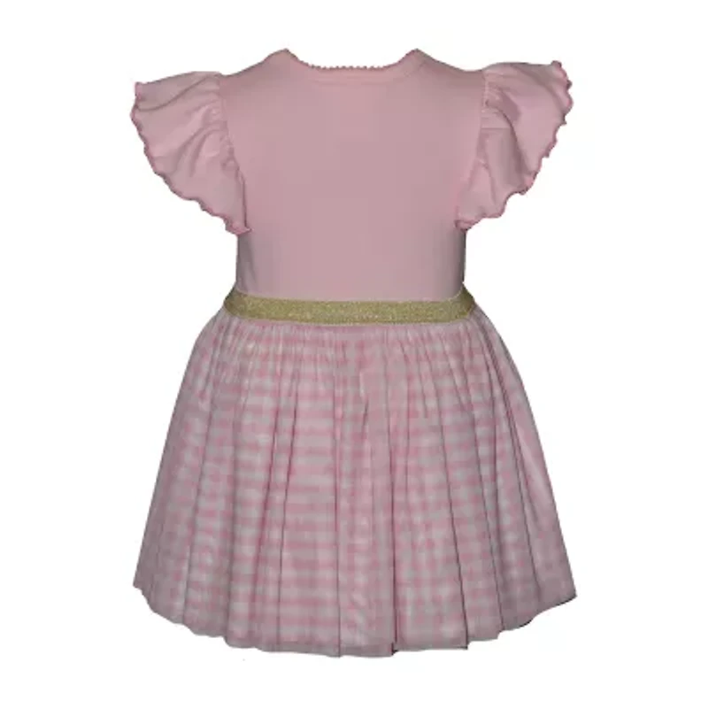 Bonnie Jean Toddler Girls Short Sleeve Flutter A-Line Dress