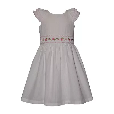 Bonnie Jean Little & Big Kid Girls Short Sleeve Ruffled A-Line Dress