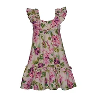 Bonnie Jean Little & Big Kid Girls Short Sleeve Flutter A-Line Dress