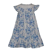 Bonnie Jean Little Girls Short Sleeve Flutter A-Line Dress