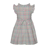 Bonnie Jean Little Girls Sleeveless Flutter A-Line Dress
