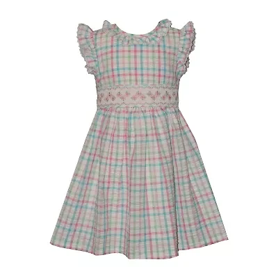 Bonnie Jean Little Girls Sleeveless Flutter A-Line Dress