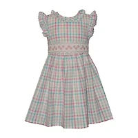 Bonnie Jean Little Girls Sleeveless Flutter A-Line Dress