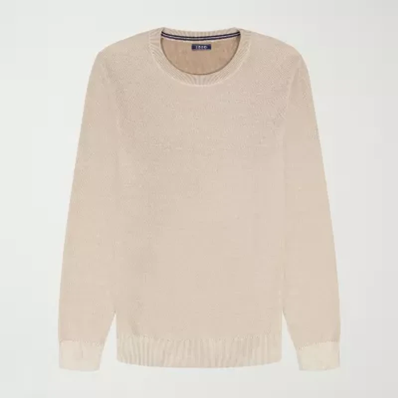 IZOD Honeycomb Mens Crew Neck Long Sleeve Pullover Sweater