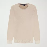 IZOD Honeycomb Mens Crew Neck Long Sleeve Pullover Sweater