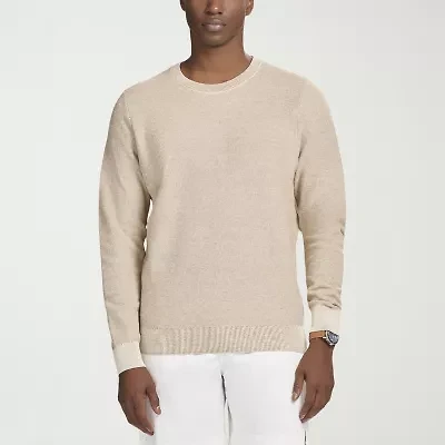 IZOD Honeycomb Mens Crew Neck Long Sleeve Pullover Sweater