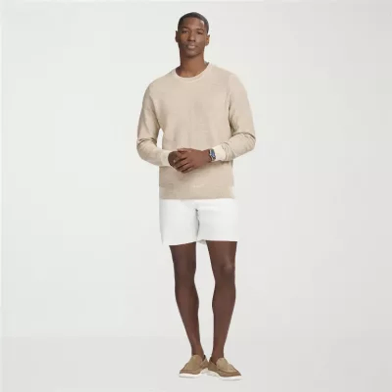 IZOD Honeycomb Mens Crew Neck Long Sleeve Pullover Sweater