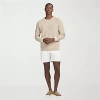 IZOD Honeycomb Mens Crew Neck Long Sleeve Pullover Sweater