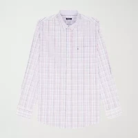 IZOD Performance Comfort Mens Long Sleeve Classic Fit Button-Down Shirt