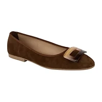Italian Shoemakers Annika Womens Almond Closed Toe Ballet Flats