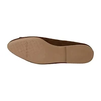 Italian Shoemakers Annika Womens Almond Closed Toe Ballet Flats