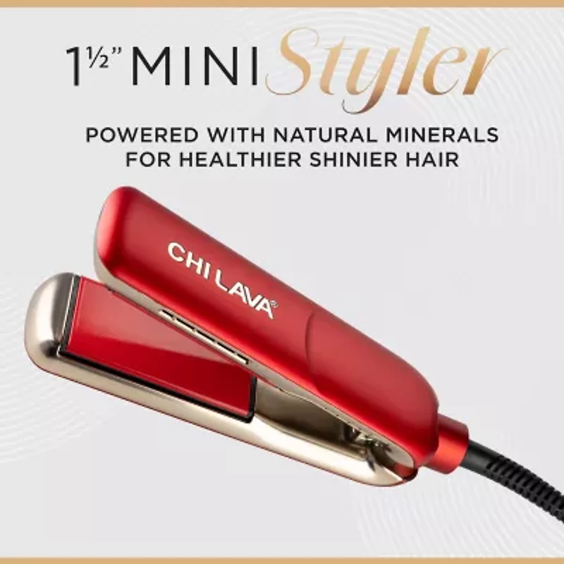 CHI Lava Ministyler 1 1/2" Red Flat Iron