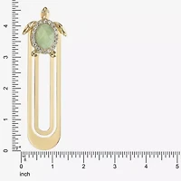 Monet Jewelry Turtle Green Glass Pin