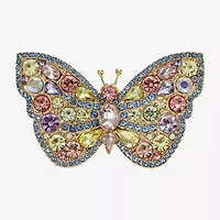 Monet Jewelry Multi Color Glass Pin