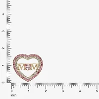 Monet Jewelry Mom Pink Glass Pin