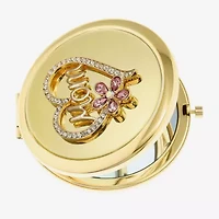 Monet Jewelry Mom Gold Tone Heart Compact Mirror