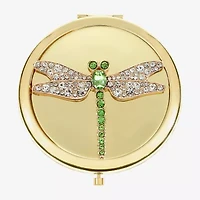 Monet Jewelry Dragonfly Gold Tone Compact Mirror