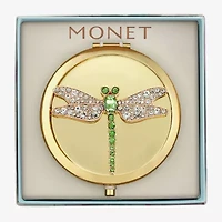 Monet Jewelry Dragonfly Gold Tone Compact Mirror