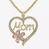 Monet Jewelry Mom Womens Pink Glass Heart 2-pc. Jewelry Set