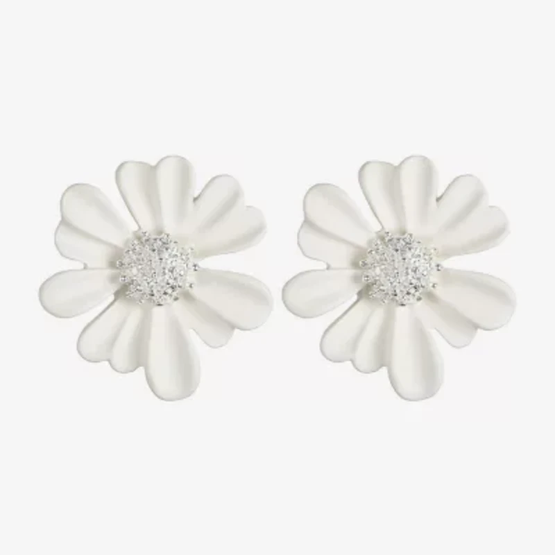 Liz Claiborne 28.1mm Flower Stud Earrings