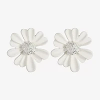 Liz Claiborne 28.1mm Flower Stud Earrings