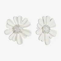 Liz Claiborne 28.1mm Flower Stud Earrings