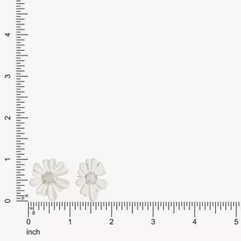 Liz Claiborne 28.1mm Flower Stud Earrings