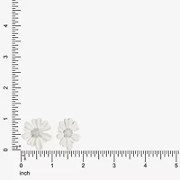 Liz Claiborne 28.1mm Flower Stud Earrings