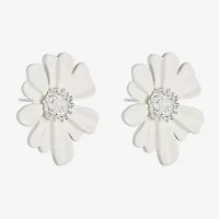 Liz Claiborne 28.1mm Flower Stud Earrings