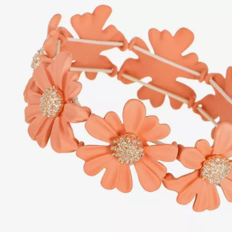 Liz Claiborne Womens Flower Stretch Bracelet