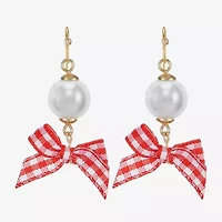 Liz Claiborne Womens Round Drop Earrings