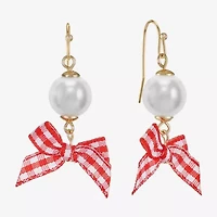 Liz Claiborne Womens Round Drop Earrings