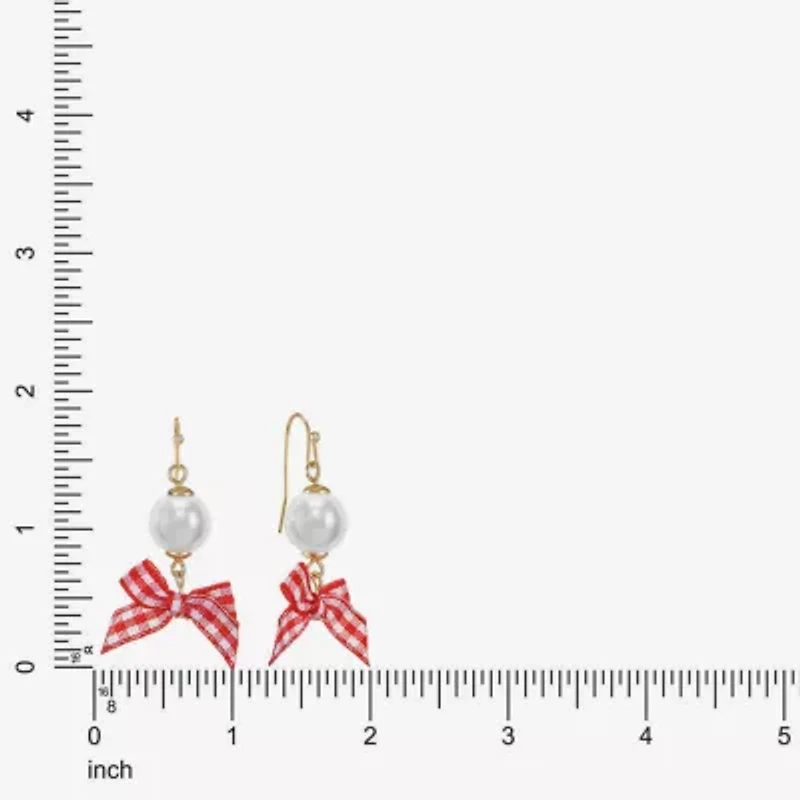 Liz Claiborne Womens Round Drop Earrings