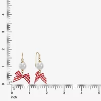 Liz Claiborne Womens Round Drop Earrings