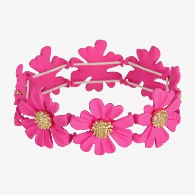 Liz Claiborne Womens Flower Stretch Bracelet