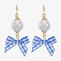 Liz Claiborne Womens Round Drop Earrings